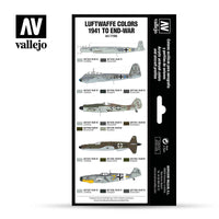 Vallejo 17ml Set of 8 (1941 to end-war) Luftwaffe colors  - 71166