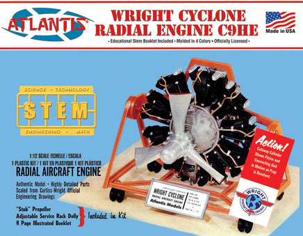 1/12 Atlantis Models Wright Cyclone Engine - 6052