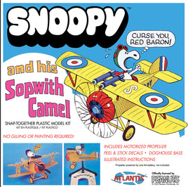 Atlantis Models Snoopy and his Sopwith Camel with Motor Snap - 6779