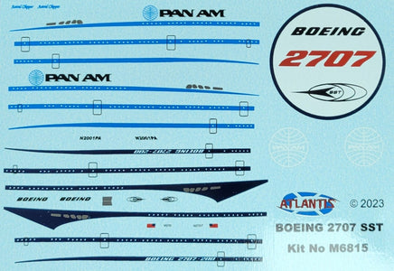 1/400 Atlantis Models Boeing SST Supersonic Transport - 6815