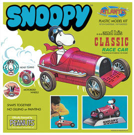 Atlantis Models Snoopy and his Classic Race Car Motorized Snap - 6894