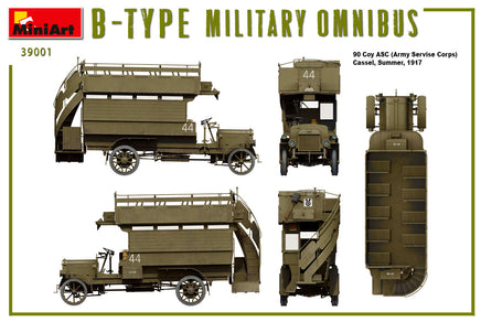 1/35 Mini Art B-Type Military Omnibus - 39001