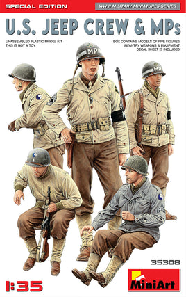 1/35 Mini Art - U.S. Jeep Crew & MPs. - 35308