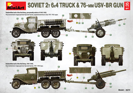 1/35 Mini Art - Soviet 2T 6x4 Truck & 76-mm USV-BR Gun - 35272