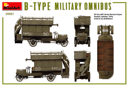1/35 Mini Art B-Type Military Omnibus - 39001