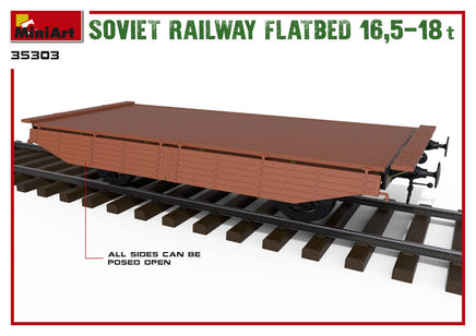 1/35 Mini Art - Soviet Railway Flatbed 16.5-18T - 35303