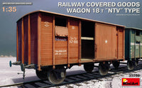 1/35 Mini Art - Railway Covered Goods Wagon 18T “NTV” Type - 35288 - MPM Hobbies