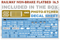 1/35 Mini Art - Railway Non-Brake Flatbed 16.5T - 39004