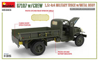 1/35 Mini Art - G7107 w/Crew 1.5T 4x4 Cargo Truck w/Metal Body - 35383