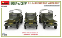 1/35 Mini Art - G7107 w/Crew 1.5T 4x4 Cargo Truck w/Metal Body - 35383