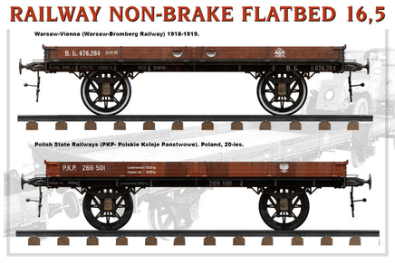 1/35 Mini Art - Railway Non-Brake Flatbed 16.5T - 39004