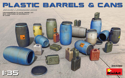 1/35 Mini Art - Plastic Barrels & Cans - 35590
