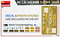 1/35 Mini Art - U.S. 1.5T 4×4 G506 Flatbed Truck - 38056