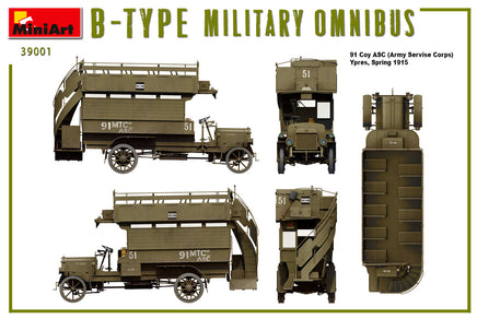 1/35 Mini Art B-Type Military Omnibus - 39001