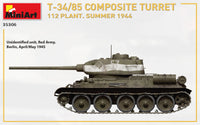 1/35 Mini Art - T-34/85 Composite Turret 112 Plant Summer 1944 - 35306