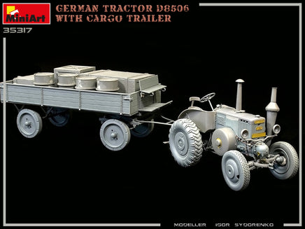 1/35 Mini Art - German Tractor D8506 with Cargo Trailer - 35317