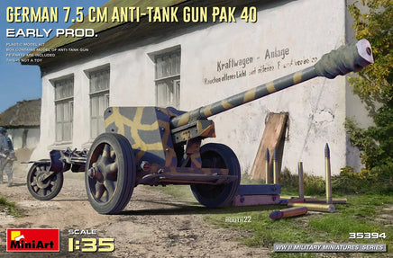 1/35 Mini Art - German 7.5cm Anti-Tank Gun Pak 40 - 35394 - MPM Hobbies