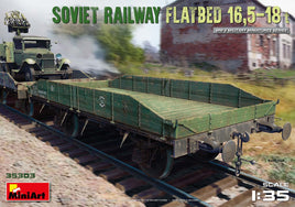 1/35 Mini Art - Soviet Railway Flatbed 16.5-18T - 35303