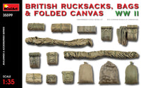 1/35 Mini Art - British Rucksacks, Bags & Folded Canvas WWII - 35599
