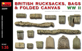 1/35 Mini Art - British Rucksacks, Bags & Folded Canvas WWII - 35599 - MPM Hobbies