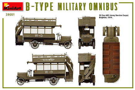 1/35 Mini Art B-Type Military Omnibus - 39001