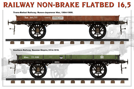 1/35 Mini Art - Railway Non-Brake Flatbed 16.5T - 39004