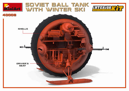 1/35 Mini Art - Soviet Ball Tank w/ Winter Ski - 40008