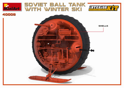 1/35 Mini Art - Soviet Ball Tank w/ Winter Ski - 40008