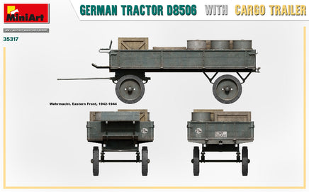1/35 Mini Art - German Tractor D8506 with Cargo Trailer - 35317