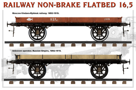 1/35 Mini Art - Railway Non-Brake Flatbed 16.5T - 39004