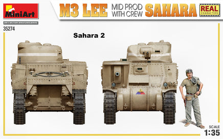 1/35 Mini Art - M3 Lee Mid Prod. Sahara with Crew - 35274
