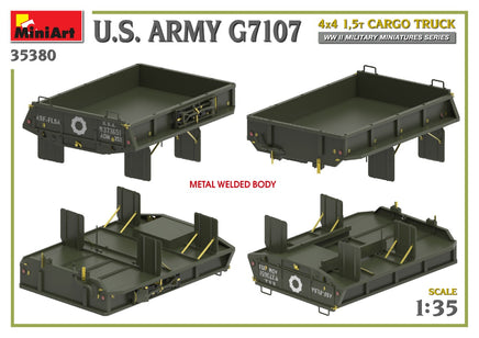 1/35 Mini Art - U.S. Army G7107 4x4 1.5T Cargo Truck - 35380