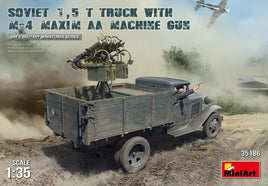 1/35 Mini Art - Soviet 1.5T Truck with M-4 Maxim AA Machine Gun - 35186 - MPM Hobbies
