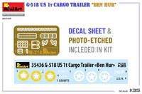 1/35 Mini Art - G-518 US 1T Cargo Trailer “Ben Hur” - 35436