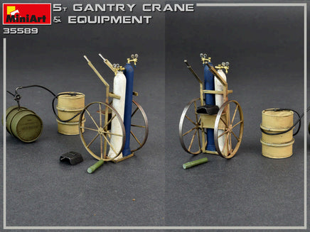 1/35 Mini Art - 5 Ton Gantry Crane & Equipment - 35589