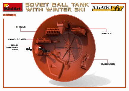 1/35 Mini Art - Soviet Ball Tank w/ Winter Ski - 40008