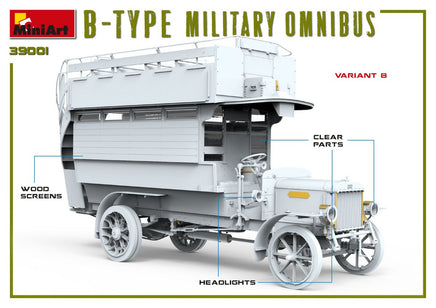1/35 Mini Art B-Type Military Omnibus - 39001