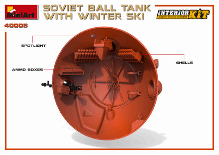 1/35 Mini Art - Soviet Ball Tank w/ Winter Ski - 40008