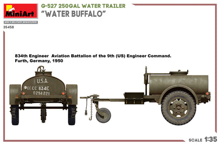 1/35 Mini Art - G-527 250Gal Water Trailer “Water Buffalo” - 35458