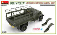 1/35 Mini Art - G7107 w/Crew 1.5T 4x4 Cargo Truck w/Metal Body - 35383
