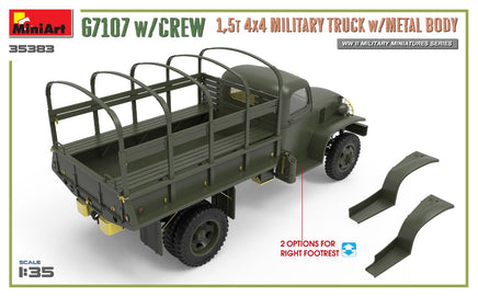 1/35 Mini Art - G7107 w/Crew 1.5T 4x4 Cargo Truck w/Metal Body - 35383