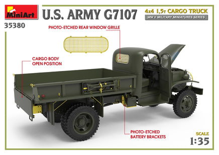 1/35 Mini Art - U.S. Army G7107 4x4 1.5T Cargo Truck - 35380