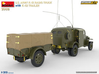 1/35 Mini Art - US Army K-51 Radio Truck With K-52 Trailer - 35418