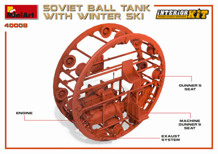 1/35 Mini Art - Soviet Ball Tank w/ Winter Ski - 40008