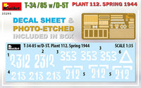 1/35 Mini Art - T-34/85 w/D-5T Plant 112 Spring 1944 - 35293