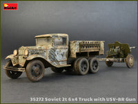 1/35 Mini Art - Soviet 2T 6x4 Truck & 76-mm USV-BR Gun - 35272