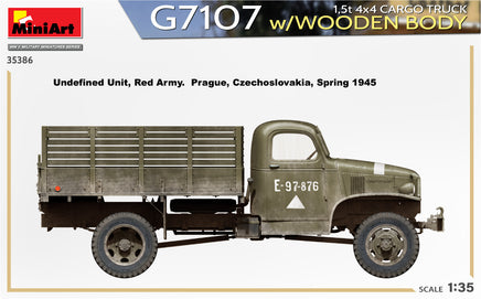1/35 Mini Art - G7107 1.5T 4×4 Cargo Truck w/Wooden Body - 35386