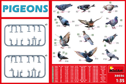 1/35 Mini Art Pigeons - 38036