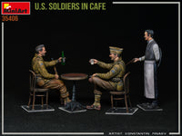 1/35 Mini Art - U.S. Soldiers in Cafe - 35406