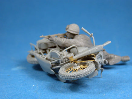 1/35 Mini Art - U.S. Motorcycle WLA with Rifleman - 35179 - MPM Hobbies